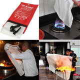 Fire Blanket 1x1m Emergency Fire Survival Tool - Weriion