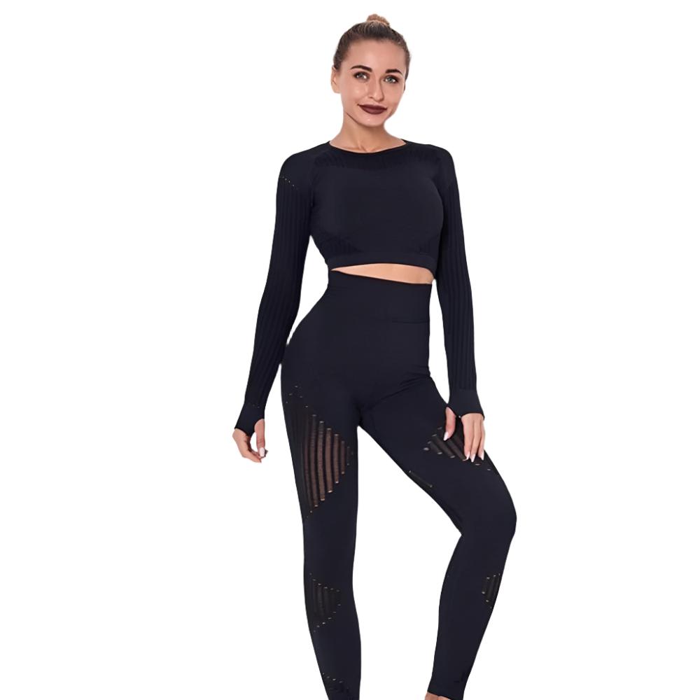 Fitness Crop Top & Yoga Pants - Weriion