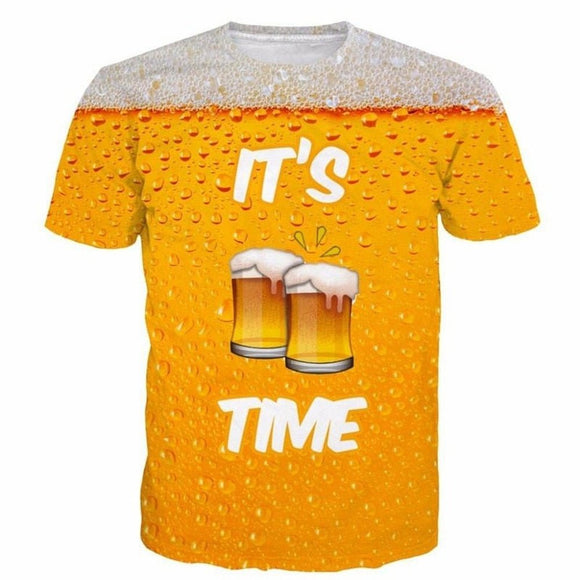 Funny Beer Time T-Shirt - Weriion