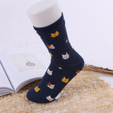 Funny Cat Print Socks For Women - Weriion