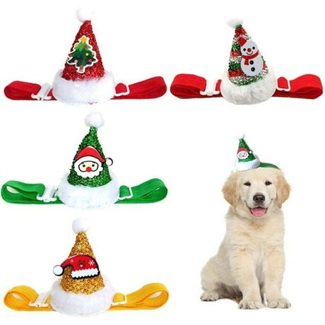 Funny Christmas Pet Hat With Adjustable Strap - Weriion