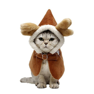 Funny Christmas Reindeer Outfit For Cats And Dogs - Weriion
