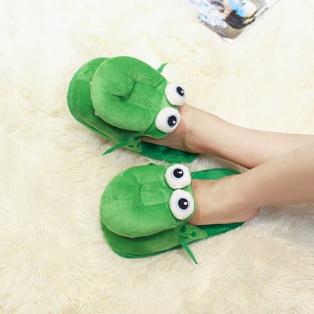 Funny Mouth Moving Crocodile Slippers - Weriion