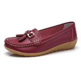 Genuine Leather Loafer Shoes For Women - Weriion