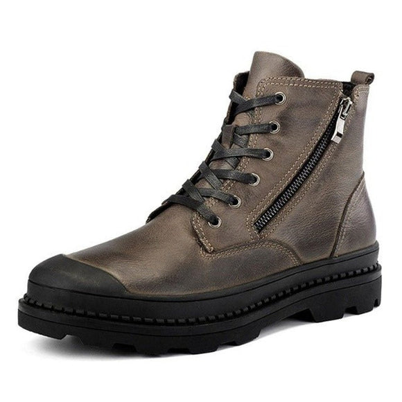 Genuine Leather Waterproof Boots For Men - Weriion