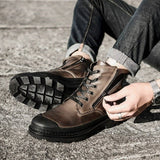 Genuine Leather Waterproof Boots For Men - Weriion