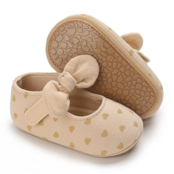 Girls Soft Comfortable Cotton Shoes With Rubber Sole - Weriion