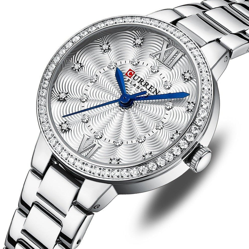 Gorgeous 30M Waterproof Ladies Stainless Steel Strap Watch - Weriion