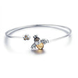 Gorgeous 925 Sterling Silver & Cubic Zirconia Bee Bracelet - Weriion