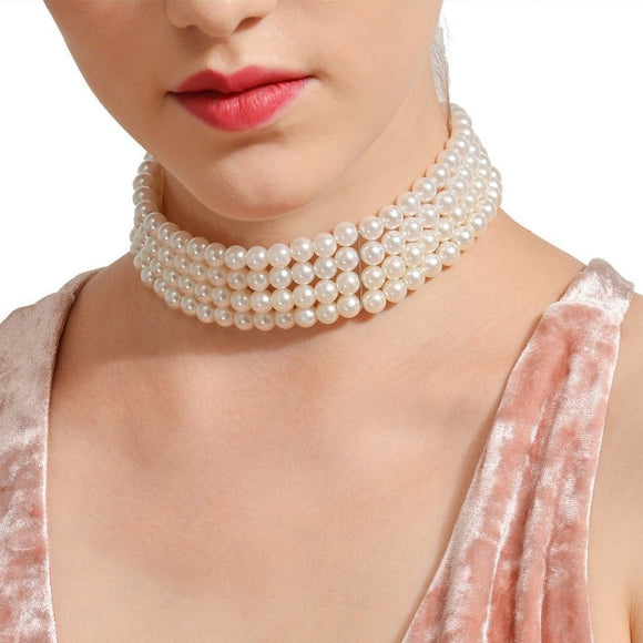 Handmade Multi-Layer Pearl Necklace - Weriion