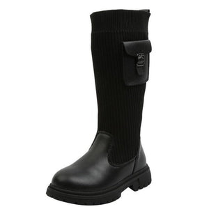 High Leather Boots For Girls - Weriion