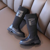 High Leather Boots For Girls - Weriion