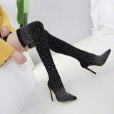 High Stretch Over The Knee Boots For Women - Weriion