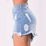 High Waist Cotton Jeans Skirt - Weriion