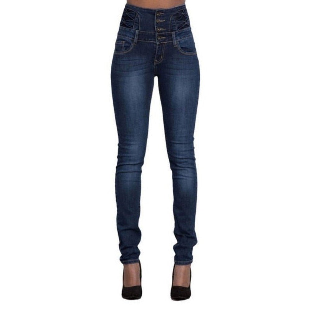 High Waist Slim Fit Jeans For Women - Weriion