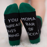 IF YOU CAN READ THIS Printed Text Cotton Socks - Weriion