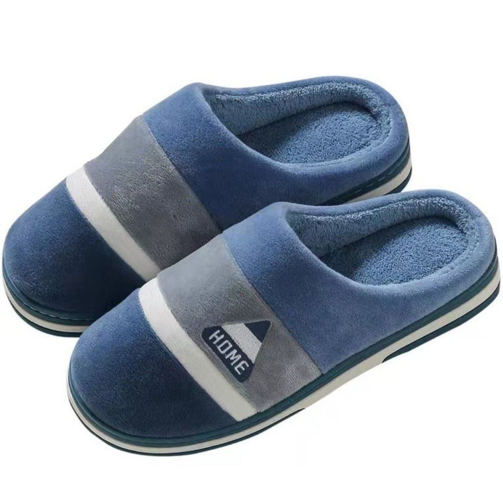 Indoor Plush Slippers With Thickened Soft Soles For Men - Weriion