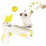 Interactive Feather & Ball Gun Cat Toy - Weriion