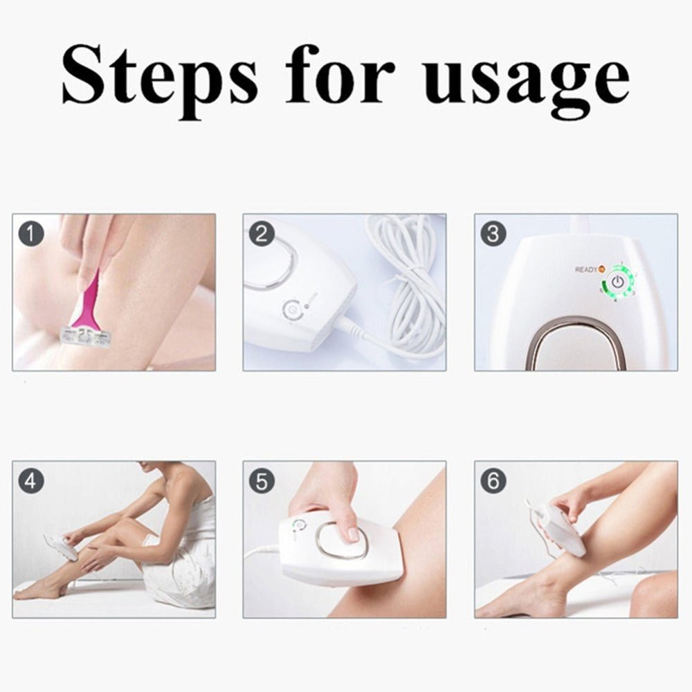 IPL Epilator 300000 Flashes Permanent Laser Hair Removal Device - Weriion