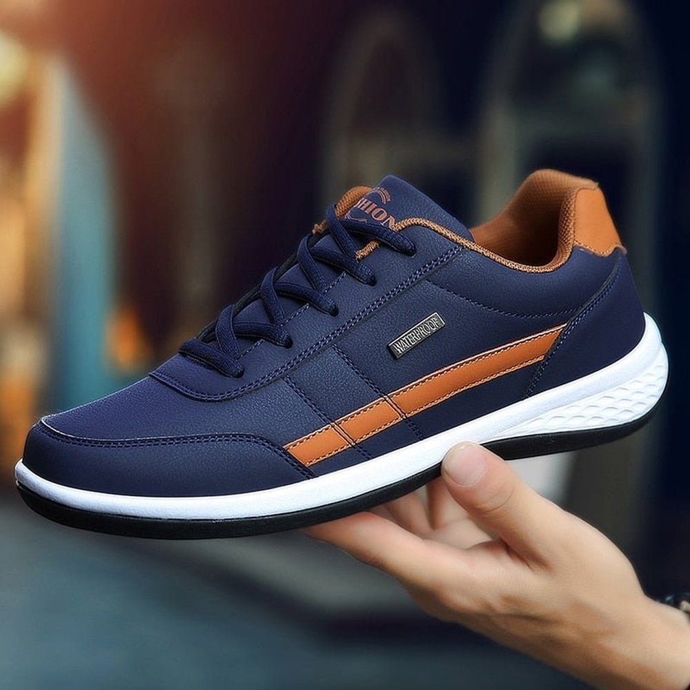 Italian Leather Sneakers For Men - Weriion