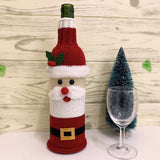 Knitted Christmas Wine Bottles Covers - Weriion