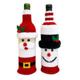 Knitted Christmas Wine Bottles Covers - Weriion