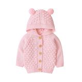 Knitted Hooded Unisex Jacket For Children - Weriion