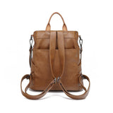 Large Capacity PU Leather Backpack - Weriion