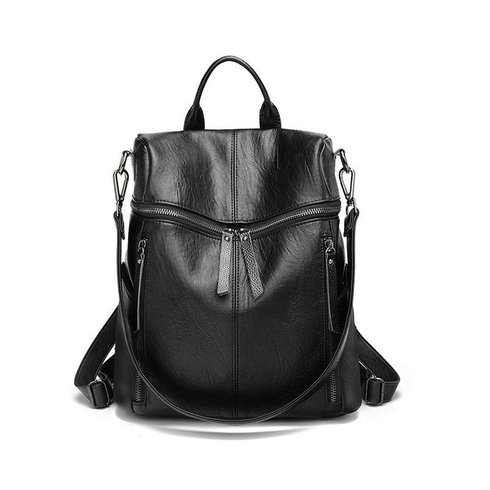 Large Capacity PU Leather Backpack - Weriion