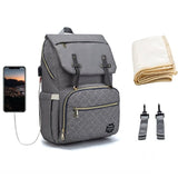 Large Capacity USB Charging Diaper Bag For Baby Care - Weriion