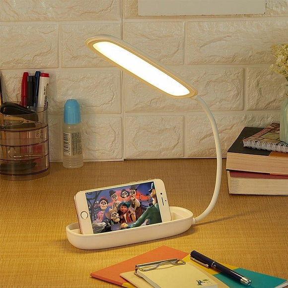 LED Desk Lamp Touch Sensor USB Rechargeable Night Light 4000K Eye Protection For Study Reading - Weriion