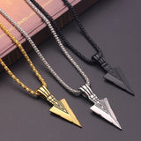 Long Necklace with Arrow Pendant - Weriion