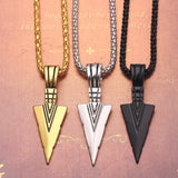 Long Necklace with Arrow Pendant - Weriion