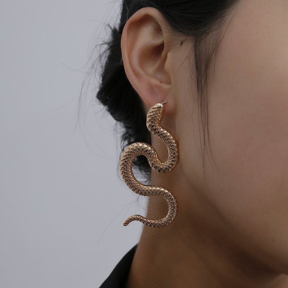 Long Snake Shaped Earrings For Women - Weriion