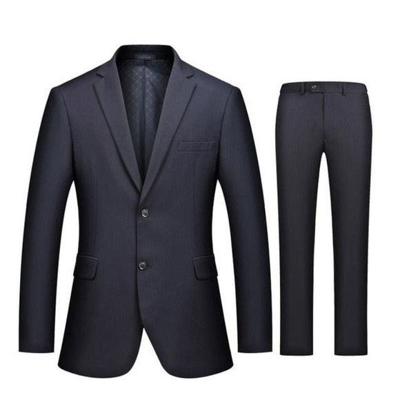 Men's Business Formal Two Piece Suit - Weriion