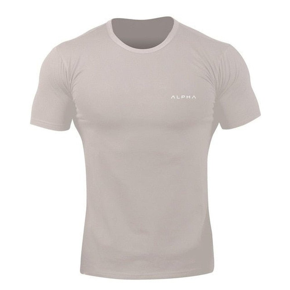 Men's Close Fit Short Sleeve Fitness T-Shirt - Weriion