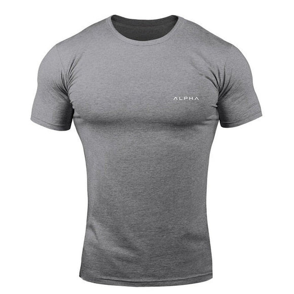 Men's Close Fit Short Sleeve Fitness T-Shirt - Weriion