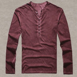 Men's Cotton Long Sleeve High Quality T-Shirt - Weriion