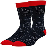 Men's Cotton Socks With Printed Mathematical Formulas - Weriion