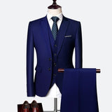 Men's Elegant Slim Fit Business Suit - Weriion