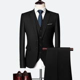 Men's Elegant Slim Fit Business Suit - Weriion