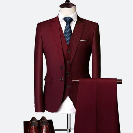 Men's Elegant Slim Fit Business Suit - Weriion