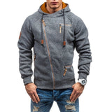 Men's Hoodie With Side Zipper - Weriion