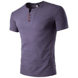 Men's Short Sleeve Hemp T-Shirt - Weriion