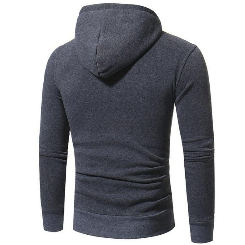 Men's Slim Fit Velvet Fabric Hoodie - Weriion