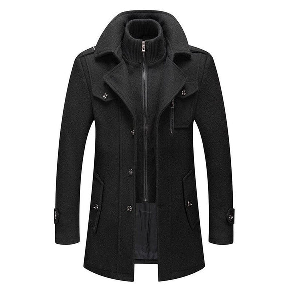 Men's Wool Coat For Autumn And Winter - Weriion