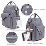 Multifunctional Diaper Bag Backpack With Changing Pad & Stroller Straps - Weriion