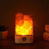 Natural Himalayan Salt Lamp Air Purifier Mood Creator Indoor Table Lamp - Weriion