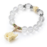Natural Opal Beads And Stainless Steel Bracelet For Women - Weriion