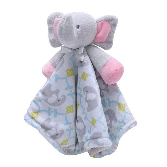 Newborn Appease Towel Baby Elephant Doll Cute Infant Plush Toy 38cm - Weriion